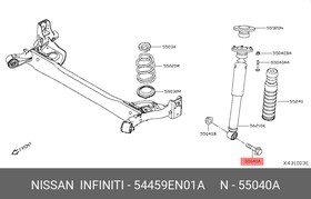 Фото 1/2 Болт М8/VIS NISSAN Qashqai/X-Trail/RENAULT Koleos 54459EN01A