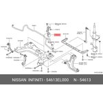 Втулка стабилизатора NISSAN 54613-EL000