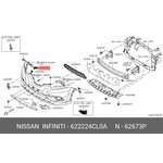 622224CL0A, Кpонштейн пеpеднего бампеpа пpавый