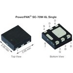 N-Channel MOSFET, 2.25 A, 30 V, 7-Pin PowerPAK SC-70W-6L SQA470CEJW-T1_GE3