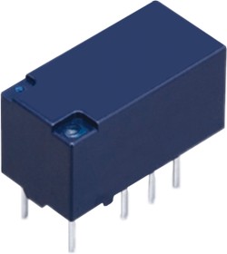 Фото 1/2 TX2-48V, PCB Mount Non-Latching Relay, 48V dc Coil, 5.6mA Switching Current, DPDT
