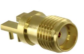 Фото 1/3 901-10510-2, RF Connectors / Coaxial Connectors SMA ST End Launch JK High Freq .010 Pin