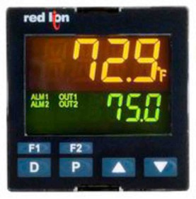 PXU21D20, PXU Panel Mount PID Temperature Controller, 48 x 48mm 1 Input, 2 Output Logic/SSR, Relay, 100 → 240 V