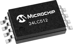 Фото 1/2 24LC512T-I/ST, 512kbit EEPROM Memory Chip, 900ns 8-Pin TSSOP Serial-2 Wire, Serial-I2C