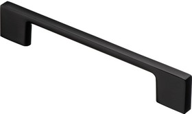 Ручка-рейлинг 128 мм, матовый черный R-3031-128 BL