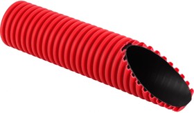 Двухстенная труба ПНД ПВД 110 мм красная 50м Т2-КЛ0-110К(50)