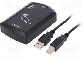 Фото 1/2 RFID USB DESK UNI, Считыватель RFID, 5В, UNIQUE, USB, Дальность: 100мм, ABS, USB B