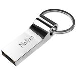 Флеш Диск Netac U275 8Gb  NT03U275N-008G-20SL , USB2.0, с кольцом, металлическая