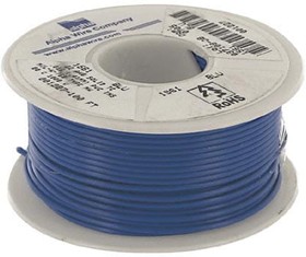 Фото 1/3 1561 BL005, 1561 Series Blue 0.33 mm² Hook Up Wire, 22 AWG, 1/0.64 mm, 30m, PVC Insulation