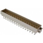 Male connector, type E, 48 pole, a-c-e, pitch 5.08 mm, solder pin, angled ...