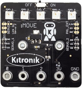 Фото 1/4 5623, Development Board, Servo: Lite Board for micro: bit, 3 x Servo Motors, 5 x RGB ZIP LEDs