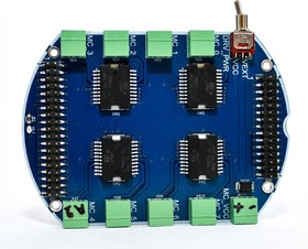 Фото 1/2 MIPLY МС max, Модуль расширения для MIPLY CPU, Motor-Shield на базе L298P, 8 выходов