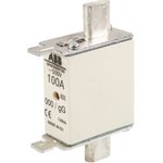 OFAF000H100 1SCA022627R1550, 100A Centred Tag Fuse, NH000, 500V