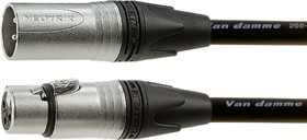 Фото 1/2 401-030-001, Male 5 Pin XLR to Female 5 Pin XLR Cable, Black, 15m