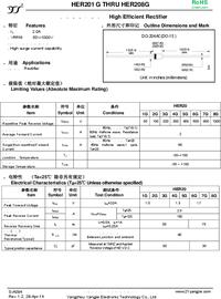 HER208, Диод 2А 1000В [DO-15] [EOL], Китай | купить в розницу и оптом