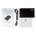 Внешний корпус USB 3.0 AgeStar 3UB2P3C черный, безвинтовой, черный