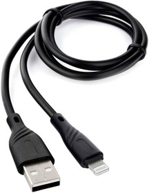 Фото 1/2 Кабель Cablexpert для Apple CCB-USB-AMAPO1-1MB, AM/Lightning, издание Classic 0.1, длина 1м, черный, блистер