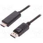 50437, Кабель, DisplayPort 1.2, вилка DisplayPort, вилка HDMI, 3м