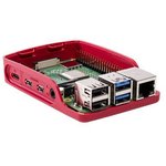 Фото 2/5 Official Raspberry Pi 4 Case [Red/White], Официальный корпус для Raspberry Pi 4 красно-белый