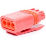 3-2834074-3, Lighting Connectors 3P PLUG, MINI IP67 CONN,RED