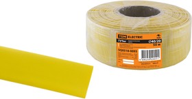 SQ0518-0093, Термоусаживаемая трубка ТУТнг 40/20 желтая (50 м/ролл) TDM Electric