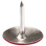 Кнопки канцелярские BRAUBERG, металлические, цветные, 10 мм, 50 шт. ...