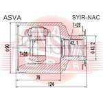 SYIR-NAC, ШРУС внутренний правый 26x43.2x28