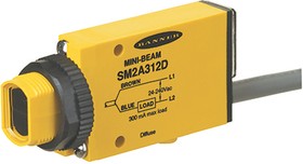 Фото 1/2 SM2A312D, Diffuse Photoelectric Sensor, Block Sensor, 380 mm Detection Range