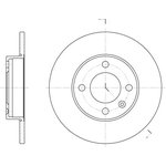 608600, Диск тормозной VW GOLF/JETTA/POLO 1.1-1.4 81-97