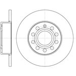 665000, Диск тормозной AUDI A3, SKODA OCTAVIA, VW TOURAN 1.4-2.0TDI 03