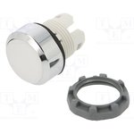 MP1-30W, Переключатель: кнопочный; 22мм; белый; Подсвет: нет; IP66; Пол: 2
