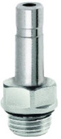 102151028, PNEUFIT 10 Series Straight Threaded Adaptor, G 1/4 Male to Push In 10 mm, Threaded-to-Tube Connection Style