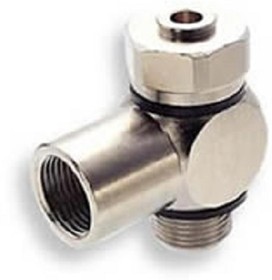 16K512828, PNEUFIT 10 Series Straight Threaded Adaptor, G 1/4 Male to G 1/4 Female, Threaded Connection Style, 16K51