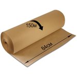 Крафт-бумага в рулоне, 840 мм х 150 м, плотность 78 г/м2, 440147