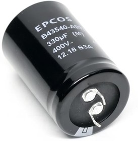 Фото 1/2 B43644C9227M000, Aluminum Electrolytic Capacitors - Snap In 400VDC 220uF 20% PVC STD 6.3mm Term