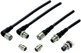 XS3F-M321-302-R, Sensor Cables / Actuator Cables M12 Double PVC 5P 10m Connector