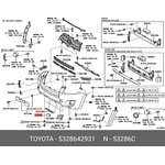 5328642931 Заглушка бампера переднего левая 53286-42931
