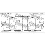 0101-ACV40F, Колодки тормозные передние комплект