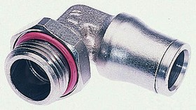 Фото 1/2 3699 12 17, LF3600 Series Elbow Threaded Adaptor, G 3/8 Male to Push In 12 mm, Threaded-to-Tube Connection Style