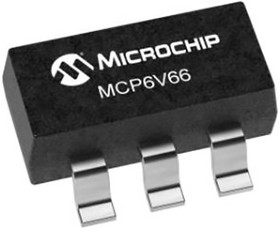 Фото 1/2 MCP6V66T-E/OT , Linear Amplifier, Op Amp, RRO, 1MHz 1 MHz, 1.8 V, 5-Pin SC-70, SOT-23