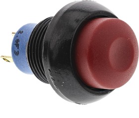 Фото 1/3 IPR3SAD6104, кнопка герметичная красная, NO, 5A 28VDC, 0.5A 48VDC, толкатель 4.7мм, IP67, от -40 до + 85С
