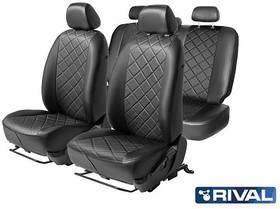 Фото 1/3 SC58032, Авточехлы (задняя спинка цельная, рисунок Ромб)