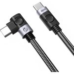 Кабель Orico USB-C/USB-C, 480мбит/с, 2м, черный/серебр (ORICO-C2CW-20-BK-BP)