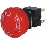 A165E-S-02, Emergency Stop Switches / E-Stop Switches DPST-NC RED 24V 30mm IP65