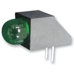 L-1503CB/1GD, Светодиод 5мм в держателе зеленый 5-20мКд 60° диффуз.