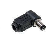 36374, L-KLS1-DCP-04-2.1B / штекер 5.5x2.1x9mm угловой на кабель с кольцом, шт