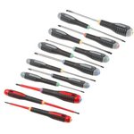 BE-9875 Phillips; Pozidriv; Slotted; Torx Screwdriver Set, 13-Piece