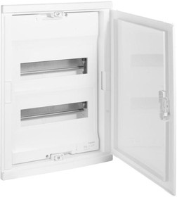 Фото 1/3 001412, Щит распределительный встраиваемый ЩРв-П-28 IP40 пластиковый непрозрачная дверь белый Nedbox