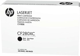 Фото 1/4 HP Картридж CF280XC 80X лазерный увеличенной емкости (6900 стр) (белая корпоративная коробка)