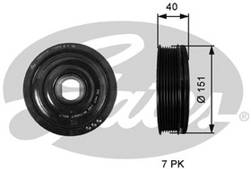 TVD1110, Шкив коленвала 7845-10110, RENAULT Laguna III/Megane II/Trafic, NISSAN Qashqai/X-Trail 2.0DCI 05-, Gates | купить в розницу и оптом